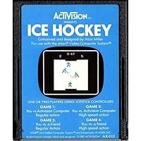 1981 Activision Presents Ice Hockey For Atari 2600 (Blue Label Version #AX-12-04)