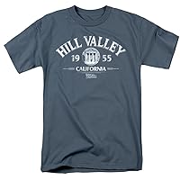 Universal Studios Hill Valley 1955 - Back to The Future Adult T-Shirt, XX-Large Blue