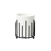 Makeup Brush Holder Organizer for Vanity, Make Up Brushes Holders Container Storage Cup with Striped Design for Bathroom