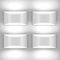 4 Pack White LED Wall Sconce Indoor Hardwired Wall Light for Bedroom, Living Room, Hallway Wall Lamps Cool White 6000K(with G9 Bulbs)