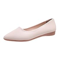 Womens Casual Flats Shoes Size 9 Slip-On Women Shoes Pointed Single Business Casual Shoes for Women Wide