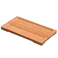 Bamboo Tray Bamboo Serving Tray Food Tray Multi-Use Platter Trays Set for Food, Coffee, Breakfast, Tea, Snack, Wooden Decor Tray Used in Kitchen, Dining Room, Party, Restaurants ( Color : Natural , Si