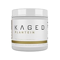 Kaged Plant Protein Powder | Vegan | Cinnamon Roll | Plantein | Organic Pea Protein Powder with Enhanced Absorption | 15 Servings