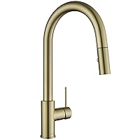 AS60CB Champagne Bronze Kitchen Sink Faucet with Pull Down Sprayer Single Handle
