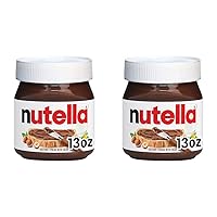 Nutella Hazelnut Spread With Cocoa For Breakfast, 13 Oz Jar (Pack of 2)