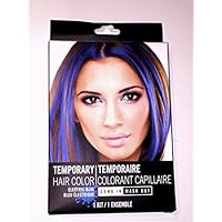 Temporary Hair Color Dye, Hot Pink, Cherry Red, Electric Blue Single Use, Colors May Vary