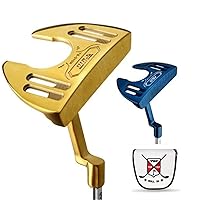 Golf Putter 950 Steel Mallet Putters Men Golf Club Women Golf Sand Wedge Cue Driver Pitching Wedge Chipper Putters Golfer Gift (Color : Blue)