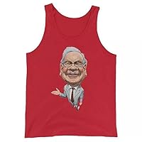 Warren Buffett Tank Top Red XS