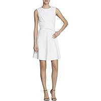Women's Scored Eyelet Fit and Flare Dress