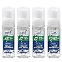 24 Hour Defense Foaming Hand Sanitizer | Kills 99.99% Of Germs | Stays Effective Throughout Hand Washings For 24 Hours Of Lasting Protection | Rich, Moisturizing Foam | Fragrance Free | Travel 4 Pack