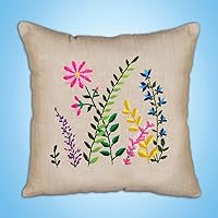 Design Works Crafts Inc. Wildflowers Crewel Pillow Kit, Multi