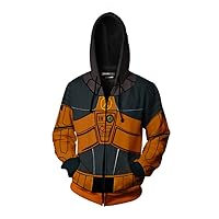 XinXin 3D style half life role-playing anime sweatshirt hooded zipper clothing adult