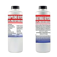 32oz Vegetable Glycerin and 32oz Propylene Glycol Bundle - 64 Total Fluid Ounces - Made in The USA