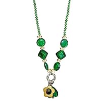 Lova Jewelry Emerald Elegance Hand-Blown Venetian Murano Glass Necklace