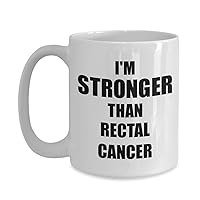 Rectal Cancer Mug Awareness Survivor Gift Idea For Hope Cure Inspiration Coffee Tea Cup 15 oz