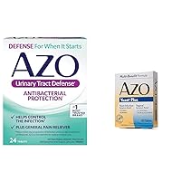 Urinary Tract Defense Antibacterial Protection, Helps Control a UTI, No. 1 Most Trusted Brand, 24 Count Yeast Plus Dual Relief Tablets, Yeast Infection & Vaginal Symptom Relief, 60 Count