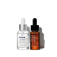 Ampoule Care Duo Set - Suitable for Acne, Certified Derma-Test, Rebalances Skin Sebum and Pores, Includes Pure Vitamin C 1%