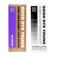 Good Dye Young Semi-Perm Dye (PPL Eater) with Hair Lightening Kit (4oz)
