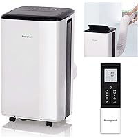 Honeywell Smart Portable Air Conditioner and Dehumidifier, Cools Rooms Up to 450 Sq. Ft., Portable Air Conditioner for Home with WiFi, Alexa Voice Control, Included Drain Pan, and Insulation Tape