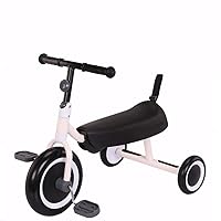 BicycleChildren's Tricycle Kid Scooter Collapsible Pedal Bike 1-2-4-6 Years Old Carriage Baby Toy Tricycle (Color : Yellow) (Color : White)