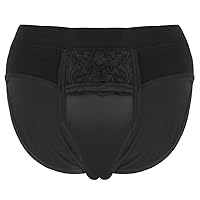 YiZYiF Men's Hiding Gaff Underwear Crossdress Panty Shaper Briefs Thong Lingerie