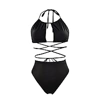 XJYIOEWT Womens Bathing Suit Cover Romper Bikini Two Piece Beach Swimsuit for Women Summer Swimsuit Comfortable