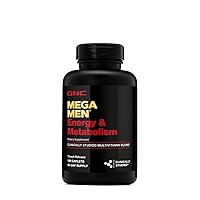 Mega Men Energy and Metabolism Multivitamin for Men | for Increased Energy, Metabolism, Antioxidants, and Calorie Burning | 180 Caplets