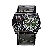 FENKOO beiläufige Uhr Sport Herrenmode-Uhr-Quarz-Uhr-Kompass-Uhr HP4094