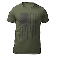 American Rifle Flag Shirts for Men | Gun Shirts | Patriotic Shirts | 1776 Shirts | American Flag T Shirt