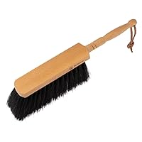 Redecker Horsehair Hand Brush Delta with Oiled Beechwood Handle, 11-3/8-Inches