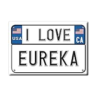 Eureka Fridge Magnet California (CA) Magnets USA Souvenir I Love Gift (VAR. Targa)