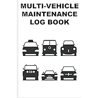 Multi-Vehicle Maintenance Log Book For Cars, Trucks, SUV's, Motorcyles and Fleet Service Vehicles | Track Maintenance for up to Six Vehicles: Tracks Vehicle Maintenance for up to Six Vehicles