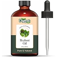 Brahmi (Bacopa monnieri) Oil | Pure & Natural Essential Oil for Hair Care, Massage, Aroma & Diffuser - 118ml/3.99fl oz