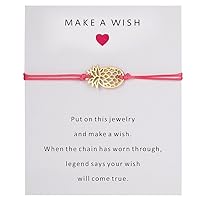 Rinhoo 11 * 9 cm Make A Wish Paper Card Pineapple Pendant Rope Chain Bracelet For Girlfriend'S Jewelry Gift Fashion Jewelry