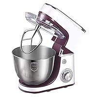 Stand Mixer, 5 Qt. 6-Speed Electric Kitchen Mixer with Dishwasher-Safe Dough Hooks, Flat Beaters, Wire Whip & Pouring Shield Attachments for Most Home