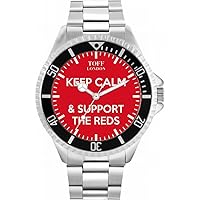Football Fans Keep Calm and Support The Reds Ladies Watch