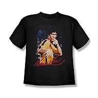 Bruce Lee - Yellow Jumpsuit Youth T-Shirt In Black
