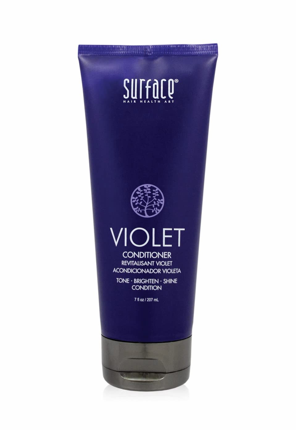Surface Hair Pure Blonde Violet Conditioner: Purple Conditioner for Blonde Hair, Moisturizing Conditioner Eliminates Brassy Yellow Tones- Lightens Blonde, Platinum, Ash, Silver and Grays