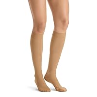 BSN Medical 119544 Jobst Ultra Sheer Compression Stocking, Knee High, 20-30 mmHG, Closed Toe, Large, Honey