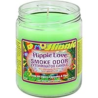 Smoke Odor Exterminator 13oz Jar Candle, Hippie Love, 13 oz, 13 Ounce