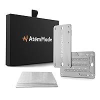 Crypto Seed Storage - Bitcoin Wallet Made with Indestructible Stainless Steel Plate - Hardware Wallet Backup Compatible with All BIP39 Ledger, Trezor, Safepal Wallets