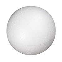 Homeford Poly Foam Ball, White, 7-Inch