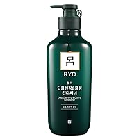 Ryo Scalp Deep Cleansing & Cooling Conditioner 550ml (18.6oz) Excess sebum care, For smelly scalp, Fermented mint and other natural ingredients, Anti- Dandruff treatment
