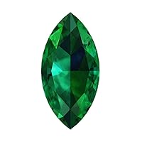 0.5 to 2.5 ct Marquise Cut Simulated Green Emerald May Birthstone