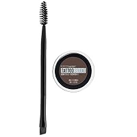 Maybelline TattooStudio Brow Pomade Long Lasting, Buildable, Eyebrow Makeup, Deep Brown, 1 Count