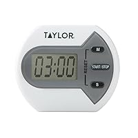 Taylor Digital Timer Counts Up and Down for School, Learning, Projects, and Kitchen Tasks