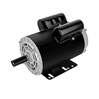 5 HP Air Compressor Motor Single Phase Electric Motor, 7/8