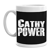 Cathy Power Cloth Font Mug 11 ounces