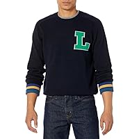 Lacoste Men's Long Sleeve Crew Neck Varsity Sweater