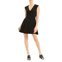 Theory Women's Pleated Cap Dress, Black, 14